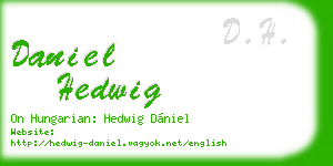 daniel hedwig business card